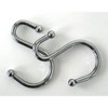 Home Mart Goods 12 Piece Set - Black Nickel S-Shape Heavy Duty Shower Curtain Hooks Rings Rustproof Metal - 4 of 4