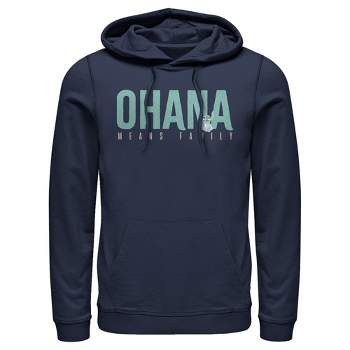 Men's Lilo & Stitch Bold Ohana means Family Pull Over Hoodie