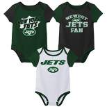 NFL New York Jets Infant Boys' AOP 3pk Bodysuit