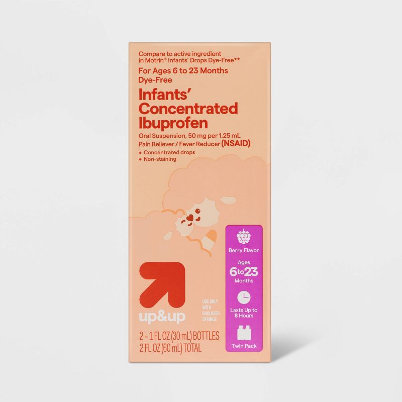 Infants Concentrated Ibuprofen Berry NSAID - 2 fl oz - up &#38; up&#8482;, 1 of 7