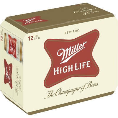 Miller High Life Beer - 12pk/12 fl oz Cans