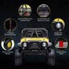 Kids Ride On Car, 24V 2 Seater, with Remote Control, Kids Electric Vehicle with 19" Wide Seat, LED, Spring Suspension - 4 of 4
