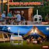 Dual Fuel Outdoor Pizza Oven - Stainless Steel Pizza Maker With Casters Insulation Multi Fuel Grill Portable Design - 4 of 4