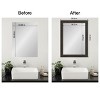 Amanti Art Mirror Makeover Bathroom Mirror Frame Border Kit - Fully Assembled Peel and Stick Frame - Mirror NOT Included - Shipwreck  Narrow Trim - 4 of 4