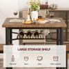 Dining Table Set for 2, Kitchen Table Set for 2 with Wine Rack, Dining Room Table Set with Sturdy Chairs - 2 of 4