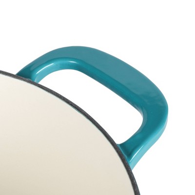 Emerald Ombre 7-Quart Enameled Cast Iron Dutch Oven with Lid