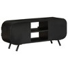 vidaXL TV Stand 43.3 in.x11.8 in.x17.7 in. Solid Wood Reclaimed - 3 of 4