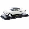 1957 Chevrolet 210 Hardtop White with a Black Top and White and Black Interior 1/24 Diecast Model Car by M2 Machines - 2 of 3