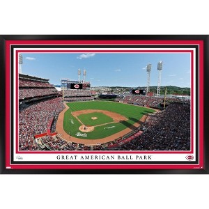 Trends International MLB Cincinnati Reds - Great American Ball Park 22 Framed Wall Poster Prints - 1 of 4