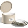Sorbus China Storage Containers – Dinnerware Organizer for Dessert Plates with Lid (Holds Service for 12) with Felt Protectors – 7.25 x 5 - 4 of 4