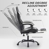 KWPZQEB Ergonomic Office Chair with Footrest, Height Adjustable Racing Style Computer Chair w/ Lumbar Support, High Back & Linkage Armrests - 3 of 4