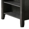 Royal Hampton Counter Height Table with Three Storage Shelves, Gray - 2 of 4