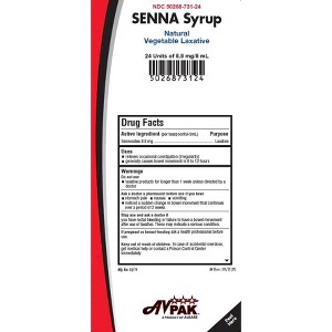 Avkare Senna Laxative 8.8mg Syrup UD 5mL, 24 Ct - 1 of 1