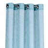 Kate Aurora 2 Piece Silver Sparkly Semi Sheer Trellis Quatrefoil Grommet Top Window Curtain Panels - 84 in. Long - 4 of 4
