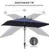 PURPLE LEAF Patio Umbrella Outdoor Table Umbrella Aluminum Frame Market Umbrella Sun Umbrella with 8 Sturdy Ribs - 4 of 4