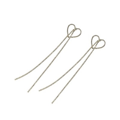 SOHI Women's Crystal Silver Party Drop Earrings