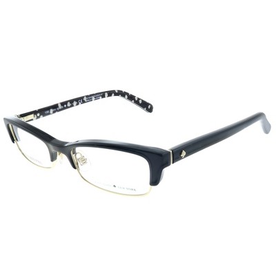 Kate Spade  807 Womens Rectangle Eyeglasses Black 50mm