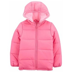 Carter's Cozy Quilted PufferCoat for Girls - Warm and Stylish Winter Outerwear - 1 of 3