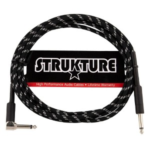 Strukture Instrument Cable 10ft. Right Angle (Black/Silver) - 1 of 1
