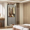 Aheaplus 24'' Freestanding Closet Organizer System with Hanging Rods and Drawers - 2 of 4