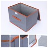 REGALWOVEN Collapsible Fabric Storage Cube with Handles and Lid for Shelves Closet 2 Pcs - 2 of 4