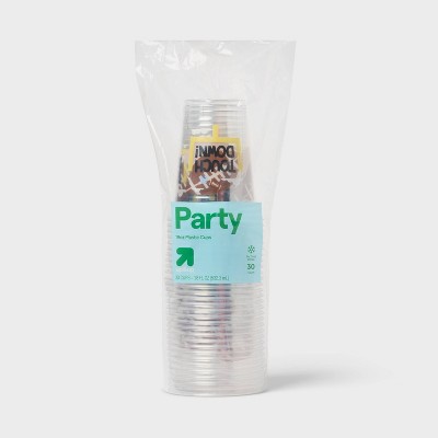 Disposable Clear Plastic Cups - Touchdown - 18oz/30ct - up&up™