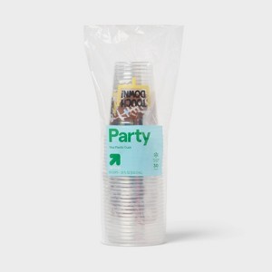 Disposable Clear Plastic Cups - Touchdown - 18oz/30ct - up&up™ - 1 of 3