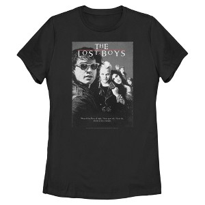 Women's The Lost Boys Black and White Poster T-Shirt - 1 of 4