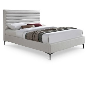 Meridian Furniture,Hunter Linen Textured Bed - 1 of 4