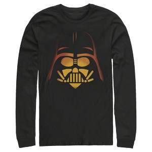 Men's Star Wars Halloween Darth Vader Pumpkin Long Sleeve Shirt - 1 of 4