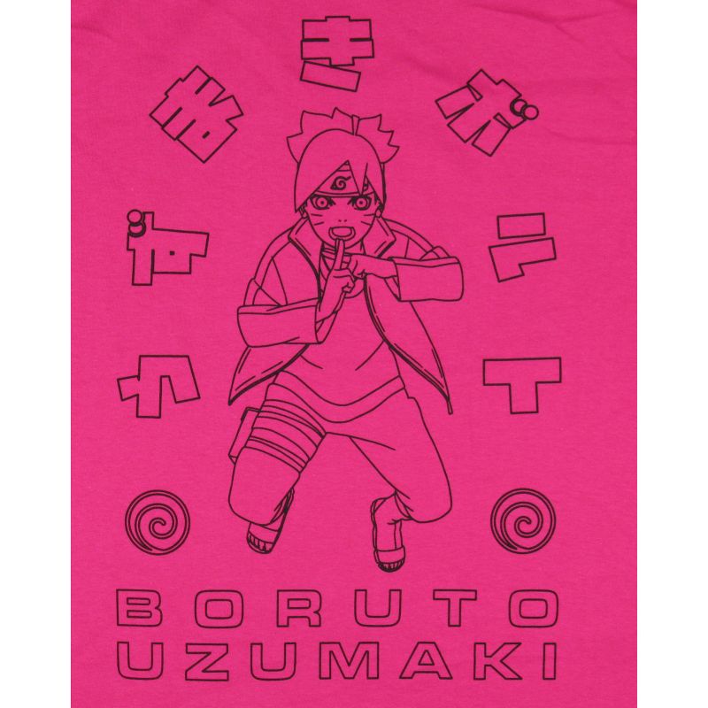 Naruto Shippuden Men's Boruto Uzumaki Sketch Design T-Shirt Adult, 2 of 4