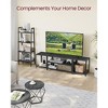 VASAGLE TV Stand Industrial Entertainment Center, Modern TV Console with Open Storage Shelves - 3 of 4