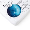 JumpOff Jo Super Soft Minky Fabric Waterproof Crib Sheet - Mama Blue Bear - 3 of 4