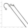 Black Bow Jewelry 1.6mm Sterling Silver Adjustable Classic Snake Chain Necklace - 2 of 4