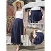 INSPIRE CHIC Women's Boho Flowy Flared Ruffle Summer Casual Tiered Elastic Waist A-Line Maxi Skirts - 2 of 4