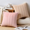 REGALWOVEN Couch Sofa Living Room Decor Solid Striped Soft Plush Throw Pillow Covers 2 Pcs - 4 of 4