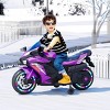TopComfy Baby Walkers Kids Ride Toy Smooth Riding Experience Sturdy Build Details Safe Structure Ideal for Children, Purple, 33.07"*12.2"*20.47" - 2 of 4
