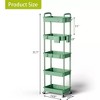 MaseiKar Rolling Utility Cart with Drawer, Utility Cart Made of Multifunctional Storage Organizer Tool for Kitchen, Bathroom, Living Room, Office - 3 of 4
