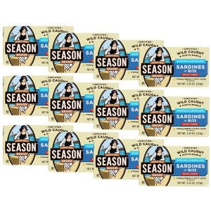 Season Skinless & Boneless Wild Sardines in Water No Salt Added - Case of 12/4.25 oz - 1 of 4