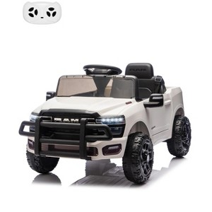 Electric Car for Kids, Licensed RAM 12V Kids Ride On Truck w/ Remote Control, Electric Pickup Car for Toddlers & Boys Girls - 1 of 4