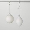 5"H & 4"H Sullivans Christmas White Silver Noel Ornaments Set of 2  White-Silver - 4 of 4