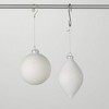 5"H & 4"H Sullivans Christmas White Silver Noel Ornaments Set of 2  White-Silver - image 4 of 4