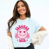 Simply Sage Market Teacher Life Leopard Smiley Face Garment Dyed Tee - 2 of 4