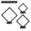 Unique Bargains D Floating Frame Display Holder Stands 6 Pcs - 3 of 4