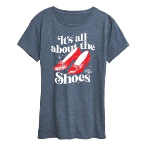 Women's - The Wizard of Oz - All About The Shoes-Women's Short Sleeve Graphic T-Shirt Short Sleeve Graphic T-Shirt - 1 of 4