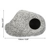 Unique Bargains Ceramic Aquarium Hideaway Rock Cave Fish Tank Decoration Gray 5.28x3.94x3.07 inches - 4 of 4
