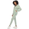 Women's Two Piece Fleece Tracksuit Set - White Mark - 2 of 4