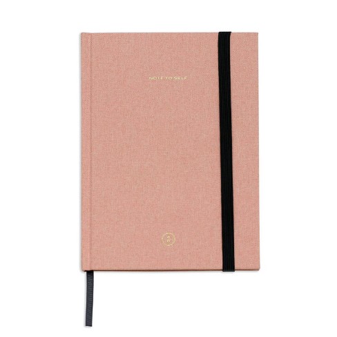 Wit & Delight Lined Journal Pink Linen Note To Self : Target