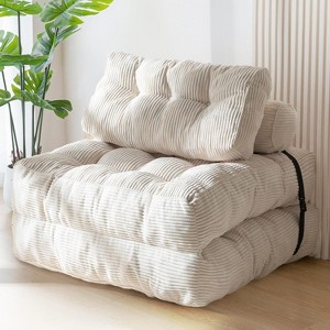 Folding Sofa Bed, Convertible Sleeper Chair with Pillow Foldable Mattress with Back Support, Portable Fold Out Chair Bed Comfy Floor Sofa Lounge - 1 of 4