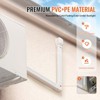 VEVOR Mini Split Line Set Cover 3-inch W 7.4Ft L, PVC Decorative Pipe Line Cover For Air Conditioner with 2 Straight Ducts & Full Components, White - 3 of 4